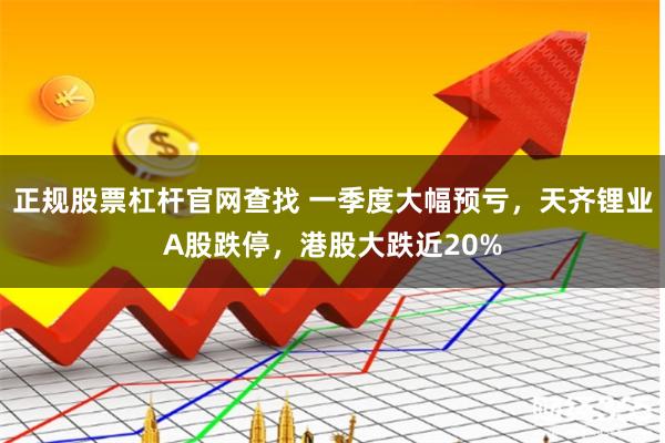 正规股票杠杆官网查找 一季度大幅预亏，天齐锂业A股跌停，港股大跌近20%