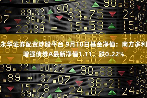 永华证券配资炒股平台 9月10日基金净值：南方多利增强债券A最新净值1.11，跌0.22%