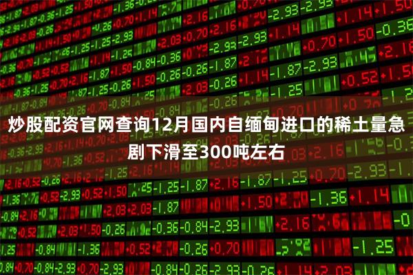 炒股配资官网查询12月国内自缅甸进口的稀土量急剧下滑至300吨左右