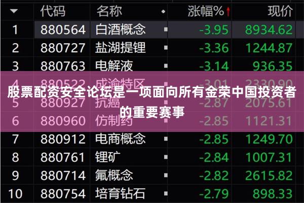 股票配资安全论坛是一项面向所有金荣中国投资者的重要赛事
